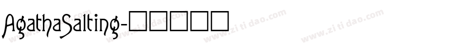 AgathaSalting字体转换