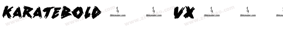 KarateBold-1Vx4字体转换