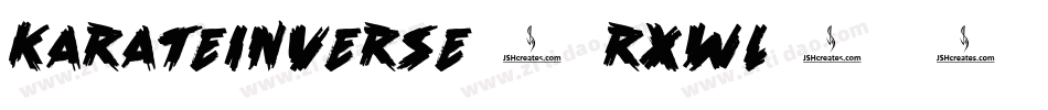 KarateInverse-RxWl字体转换