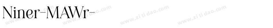 Niner-MAWr字体转换
