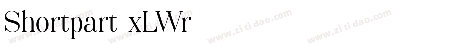 Shortpart-xLWr字体转换 Shortpart-xLWr字体转换