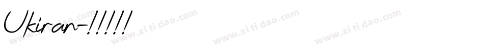 Ukiran字体转换