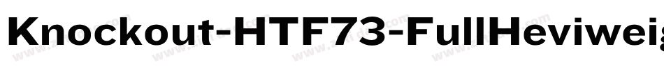 Knockout-HTF73-FullHeviweight字体转换