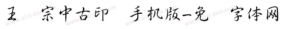 王汉宗中古印简手机版字体转换