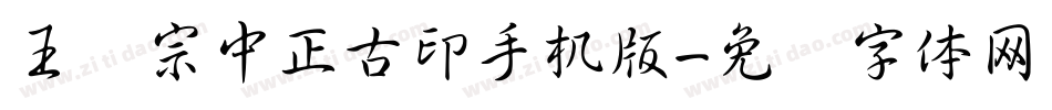 王汉宗中正古印手机版字体转换