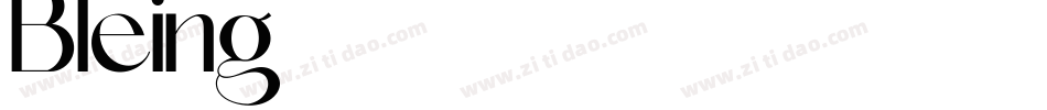 Bleing字体转换
