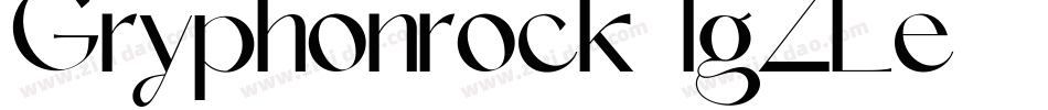 Gryphonrock-lgZLe字体转换