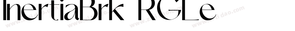 InertiaBrk-RGLe字体转换