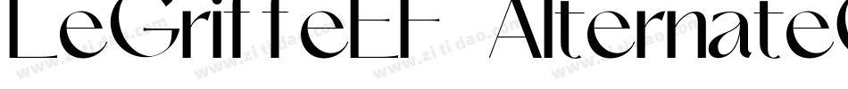 LeGriffeEF-AlternateOne字体转换