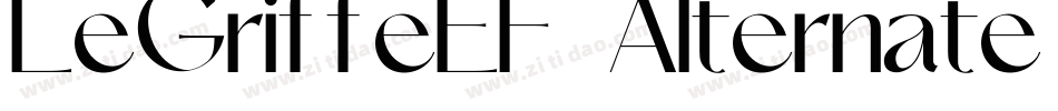 LeGriffeEF-AlternateTwo字体转换