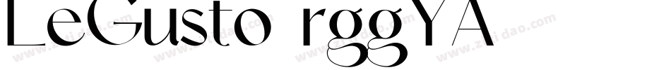 LeGusto-rggYA字体转换