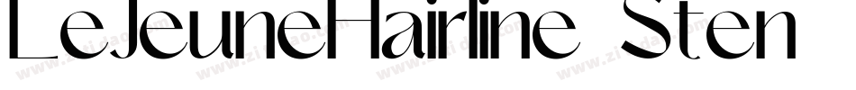 LeJeuneHairline-Sten字体转换