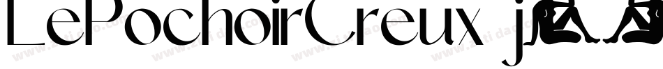 LePochoirCreux-j1XR字体转换