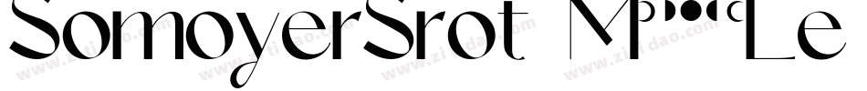 SomoyerSrot-M5Le字体转换