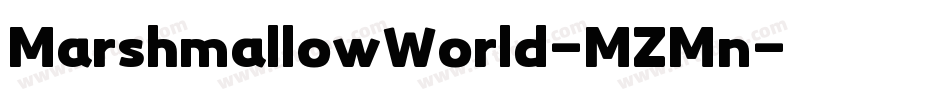 MarshmallowWorld-MZMn字体转换