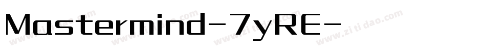 Mastermind-7yRE字体转换
