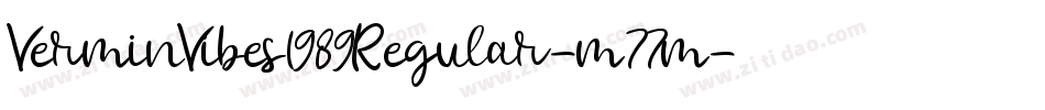 VerminVibes1989Regular-m77m字体转换