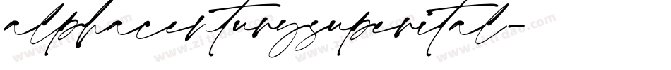 alphacenturysuperital字体转换