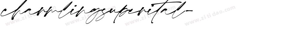 charmlingsuperital字体转换