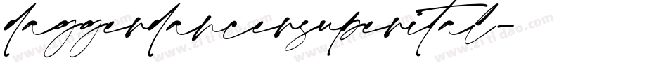daggerdancersuperital字体转换