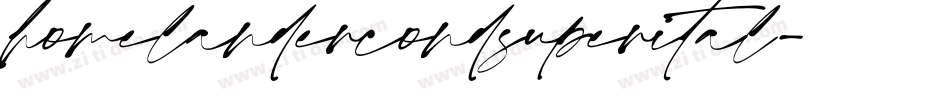 homelandercondsuperital字体转换