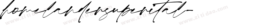 homelandersuperital字体转换