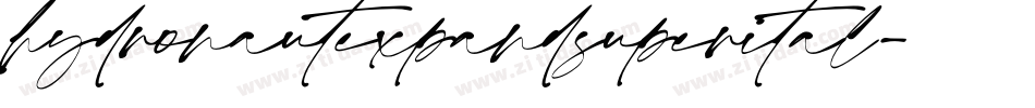 hydronautexpandsuperital字体转换