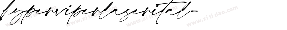 hyperviperlaserital字体转换