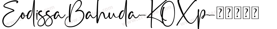 EodissaBahuda-KOXp字体转换