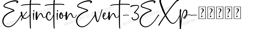 ExtinctionEvent-3EXp字体转换