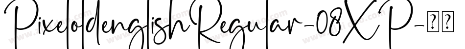 PixeloldenglishRegular-08XP字体转换