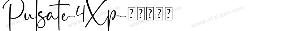 Pulsate-4Xp字体转换