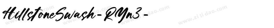 HillstoneSwash-RYn3字体转换