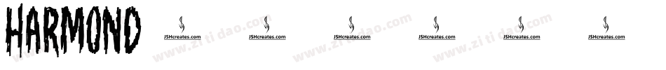 harmond字体转换