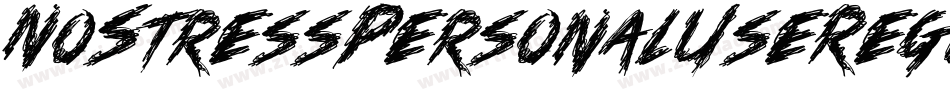 NoStressPersonalUseRegular-zDnG字体转换