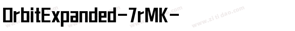 OrbitExpanded-7rMK字体转换