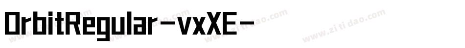 OrbitRegular-vxXE字体转换