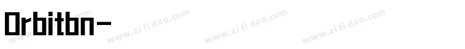 Orbitbn字体转换