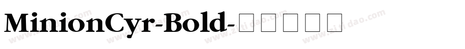 MinionCyr-Bold字体转换
