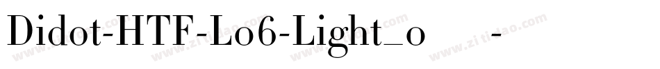 Didot-HTF-L06-Light_0手机版字体转换