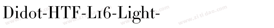 Didot-HTF-L16-Light字体转换