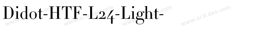 Didot-HTF-L24-Light字体转换