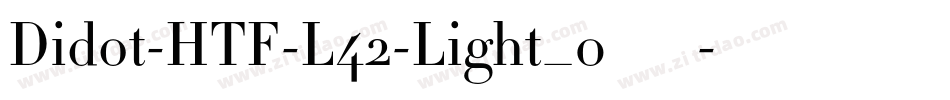 Didot-HTF-L42-Light_0手机版字体转换