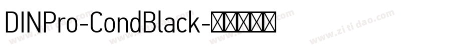 DINPro-CondBlack字体转换