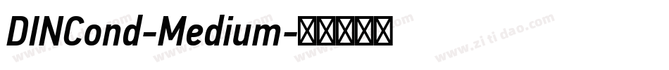 DINCond-Medium字体转换
