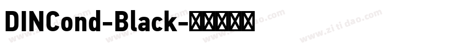 DINCond-Black字体转换