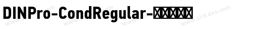 DINPro-CondRegular字体转换