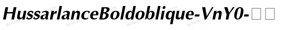 HussarlanceBoldoblique-VnY0字体转换
