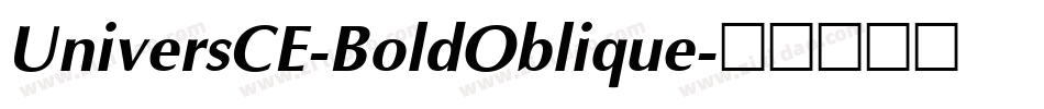 UniversCE-BoldOblique字体转换