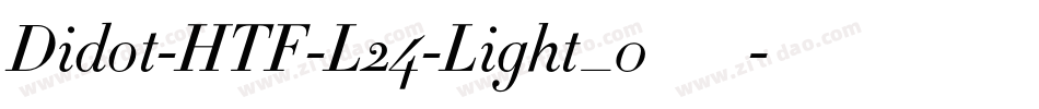 Didot-HTF-L24-Light_0手机版字体转换